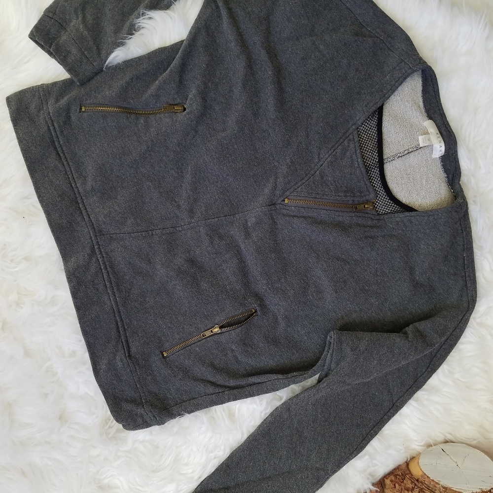 Edgy grey pullover sweatshirt Kenar